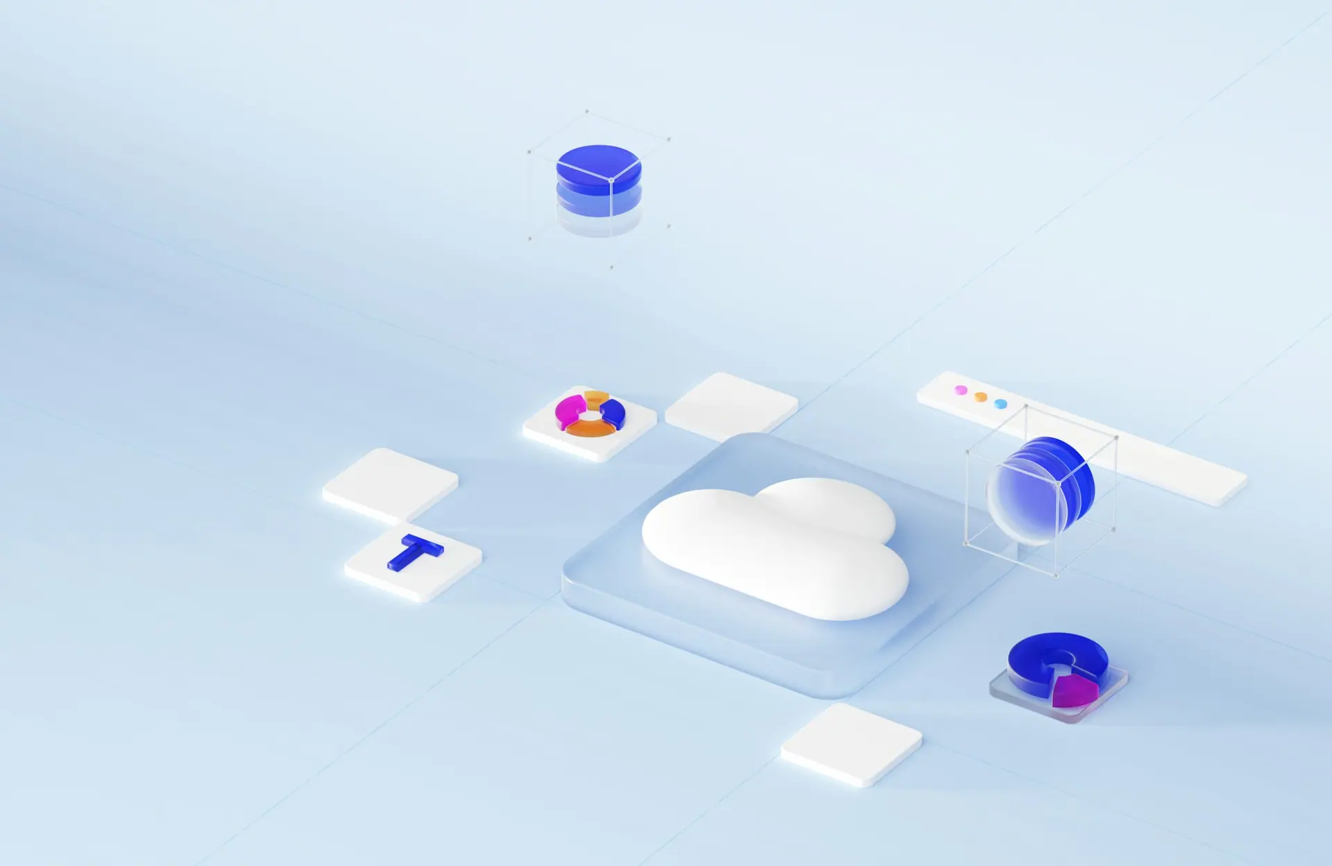 Cloud computing infrastructure representing hosted business platforms